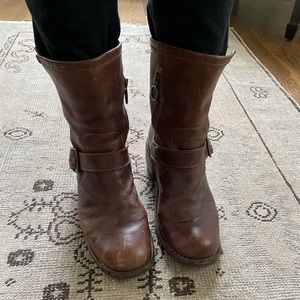 Fiorentini + Baker brown Moto boots.  Size 40